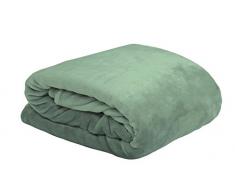 Lovely Casa Doudou Plaid Polyester Amande 130 x 160 cm