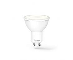 Hama Ampoule LED WiFi (GU10, 4,5 W, sans concentrateur, rÃ©glable, contrÃ´lable via Alexa/Google Home, 2,4 GHz, 2700K, blanc chaud, lampe WLAN, Classe Ã©nergÃ©tique A +) Blanc