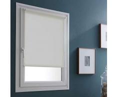 MADECOSTORE Store Enrouleur Occultant Easy Roll Tissu Uni Beige - L35 x H170cm - Sans perÃ§age