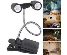 Sohler rÃ©glable 6Â LED Flexible Twin 2Â TÃªte BBQ dÃ©tachable lÃ©ger pour ordinateur portable Table barbecue barbecue lumineux lampe de lecture