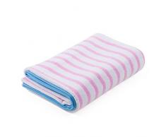 Bambinex 3286BSLPI Conception de Lignes Drap de Bain Jacquard/ Coton Rose 150,0 x 100,0 cm