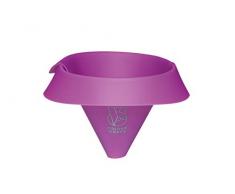 Colourworks Entonnoir de cuisine en silicone pour bocaux, bouteilles et rÃ©cipients, Silicone, prune, 17 x 25.5 cm