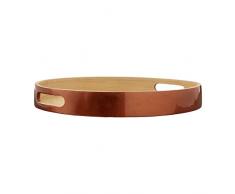 Premier Housewares Kyoto Petit Plateau Rond en Bambou DorÃ© 30 x 30 x 4 cm