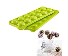 Westmark 3024226G Moule Ã Cake Pops Silicone Vert 26,7 x 9,8 x 4 cm