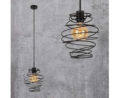 Briloner Leuchten 4870-015 1 Flamme, Lampe Suspension rétro/Vintage, Acier Noir, 1x E27, Max. 60 Watt, 210x1300mm (épaisseur (E) xH)