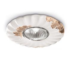 ferroluce rétro spot à encastrer avec GU10, blanc