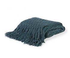 Dutch Decor Plaid suvi 130x180 cm Bleu Prusse - Couvertures - Couverture pour Le canapé