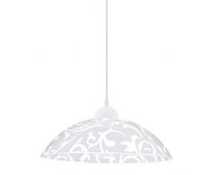 Eglo 91237 Suspension, Verre, Plastique, E27, Blanc