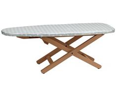 Arredamenti Italia AR_IT- 637 MINISTYRO Planche à Repasser Réglable/Pliable Petit Hêtre Massif couleur Cerise 81 x 33 x 30 cm