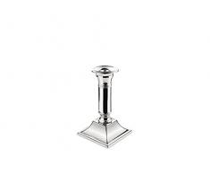 Zilverstad 6285261 Bougeoir Lisse/Droit Socle Carré Argenté Laqué