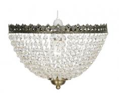 Oaks Lighting Ekon Suspension Laiton antique/Verre 30 cm