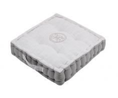 Lovely Casa Marie Coussin DE Sol 45X45X10 CM, Coton, Gris