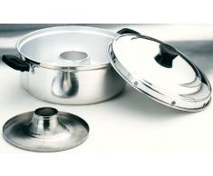 Ibili 100628 Faitout Four en aluminium poli 28 cm avec anses en bakÃ©lite.