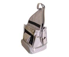 Artemio 18001016 Sac de Rangement - Taupe à Pois - 25 x 25 x 44 cm, Textile, Multicolore, 24 x 24 x 44 cm