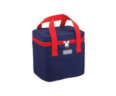 Kitchen Craft Petit Déjeuner Sac Isotherme, 4.9 l (1 Gal) â Bleu Marine/Rouge, Tissu, Multicolore, 14 x 20 x 20 cm