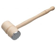 Kitchen Craft Marteau attendrisseur de Viande avec tête métallique, en hêtre