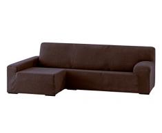 Eysa Dorian bi-élastique Chaise Longue Gauche, Vue Frontale, Couleur 7-Marron, Chenille, 43x17x37 cm