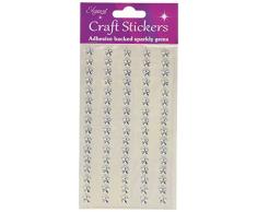 Eleganza Oaktree Crafts Ã©toiles Stickers, Argent