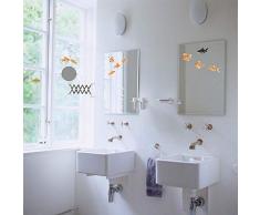 Draeger - Sticker FenÃªtre - AdhÃ©sif DÃ©co pour Ã©gayer Vos fenÃªtres - Sticker Poissons Rouges - DÃ©coration FenÃªtre