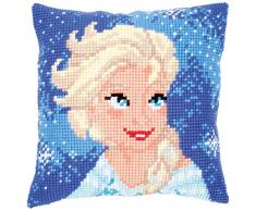 Vervaco Kit Coussin au Point de Croix Disney Elsa