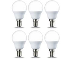 AmazonBasics Petite ampoule LED E14 P45 type globe, avec culot à vis, 5.5W (équivalent ampoule incandescente de 40W), blanc chaud - Lot de 6