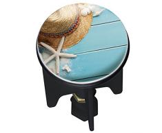 Wenko 21851100 Pluggy On The Beach Bonde de Lavabo Dimensions 4,0 x 4,0 x 6,5 cm