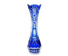 Cristal de Bohemia Kendy - Vase, 20 cm, Bleu