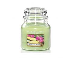 Yankee Candle 1174262E Bougie parfumÃ©e en Pot Ananas et coriandre, Vert, Taille M