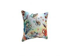 Picanova Coussin dÃ©coratif, Satin, Multicolore, 40 x 40 cm