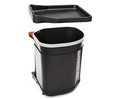 FRANKE 121.0176.518 Poubelle de tri des dÃ©chets, Plastique, Noir, 17,5L