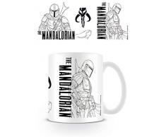 Star Wars The Mandalorian MG25721 Mug en cÃ©ramique 11oz / 315ml (Line Art)