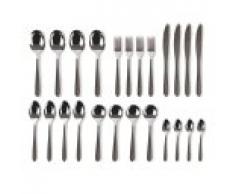 Swan Nista Ensemble de Couverts, Acier Inoxydable, Acier Inoxydable, Acier Inoxydable, 48-Piece