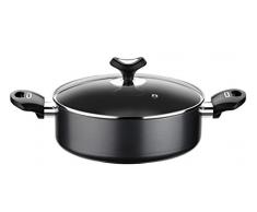 Monix Resistent Plus - Faitout Bas, 20 cm, avec Couvercle avec antiadhÃ©sif