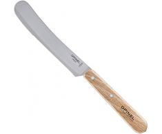 OPINEL - Couteau Petit-DÃ©jeuner HÃªtre - Couteau OPINEL Ã Bout Rond en Acier Inoxydable - Lame Inox 11,5 cm SpÃ©cial Petit DÃ©jâ - Manche Bois de HÃªtre