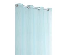Rideaudiscount Rideau Voilage 8 Oeillets 140x240cm Bleu Turquoise