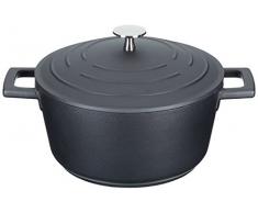 Kitchencraft Masterclass en Fonte daluminium Induction antiadhésive Cocotte, 2.5 l (4.5 PTS) â Noir