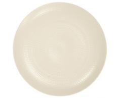 DEGRENNE - Modulo Nature Kaolin Lot de 6 assiettes plate ronde 28 cm