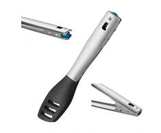 WMF 1877159990 Hello FUNctionals Pince de service pour poêles enduites et non revêtues en acier inoxydable Cromargan poli Longueur 25,2 cm 18/10