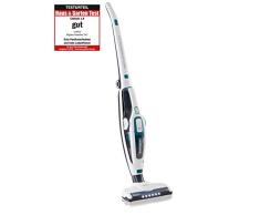 Leifheit 11925 Aspirateur Balai sans fil Regulus PowerVac 2 en 1, Plastique, Blanc, 24 x 27 x 110 cm