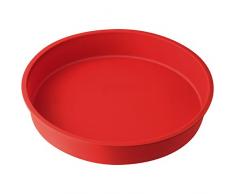 Dr. Oetker 1267 Moule à Tarte Flexxibel Silicone Ã26 cm Rouge, 26 x 26 x 7 cm