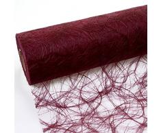 HKT Home Deco Sizoweb Chemin de Table Bordeaux 30 cm Rouleau 25 m 64 011 de r