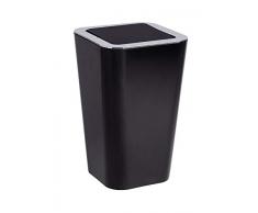 Wenko 22474100 Poubelle Candy, Noire, ABS, 18 x 18 x 28 cm