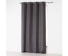 douceur dintÃ©rieur rideau a oeillets 140x280 cm microfibre absolu anthracite