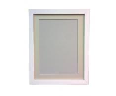 FRAMES BY POST Porte Photo 25 mm de Largeur H7 avec embase Ivoire A2 pour Photo A3 Verre Plastique, Blanc