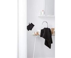 Today Maxi Drap Bain 100% Coton, Noir, 150x90 cm