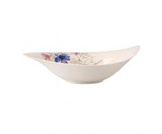 Villeroy & Boch Mariefleur Gris Serve & Salad Saladier 45 x 31 cm, Porcelaine Premium, Blanc/Multicolore