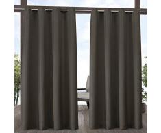 Exclusive Home Paire de Rideaux en Polyester, Polyester, Chocolat, 54x84