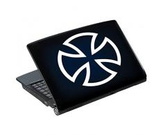 TATOUTEX Stickers Croix des Templiers - Turquoise, L 40cm x H 40cm