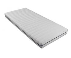 Badenia Traumnacht medium Matelas orthopédique en mousse à froid Uni 90 x 190 cm blanc