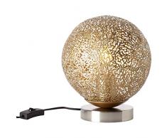 Brilliant Chane Lampe de table dÃ©corative en mÃ©tal Nickel dorÃ© 40 W